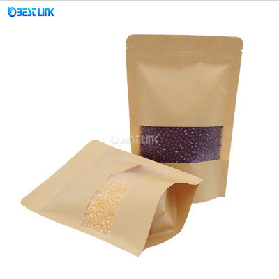 Woreczki papierowe do pakowania kawy w torebki foliowe z przezroczystym okienkiem na żywność